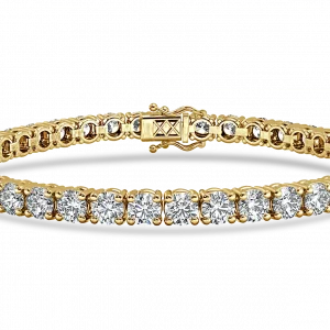 12 CT gold diamond tennis bracelet