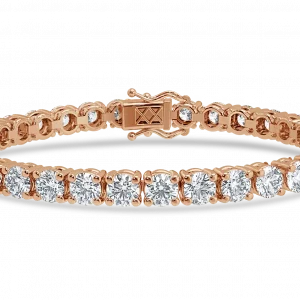 16 CT rose gold diamond tennis bracelet